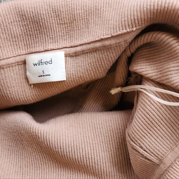 Aritzia Wilfred Croquid Off The Shoulder Merino Wool Blend Sweater Sz XS-M - Picture 8 of 12